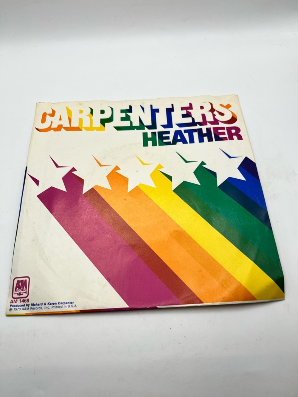 Carpenters Heather Vinyl Record Cover - Rainbow Design